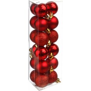 Fééric fények és karácsonyi karácsonyi díszek, különböző minták, Ø 3 cm, 18 db. 145241050 - Karácsonyfadísz