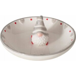 Boltze Home Dísztányér Mikulással, Ø11 cm 145241573 - Szezonális dekoráció
