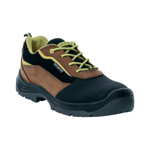 Borjúbőr és bőr velúr félcipő, kompozit orr és betét, barna szín, méret: 37, EIGERS3SMA37 145242040