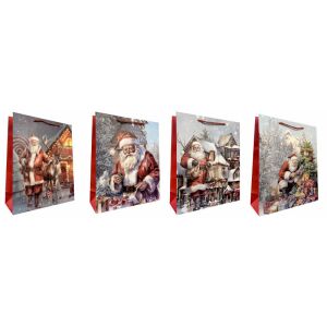 Díszes ajándékcsomagoló táska JP DW6021B 26x32x10 cm kevert ár 1 db