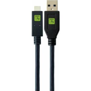 Techly USB3.1 Kábel A csatlakozó - USB C csatlakozó Fekete 145242260 - USB kábel