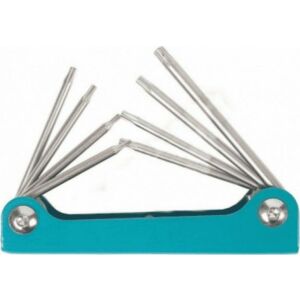 Forsage Komplett kulcs TORX összecsukható 8 db T5-T10, T15, T20 145242794 - Szerszám