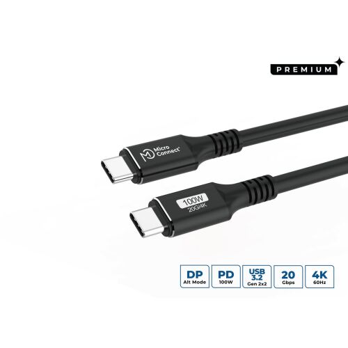 Microconnect MC-USBCC7 USB kábel USB 3.2 Gen 2x2 7 m USB C Fekete 147952623 - USB kábel