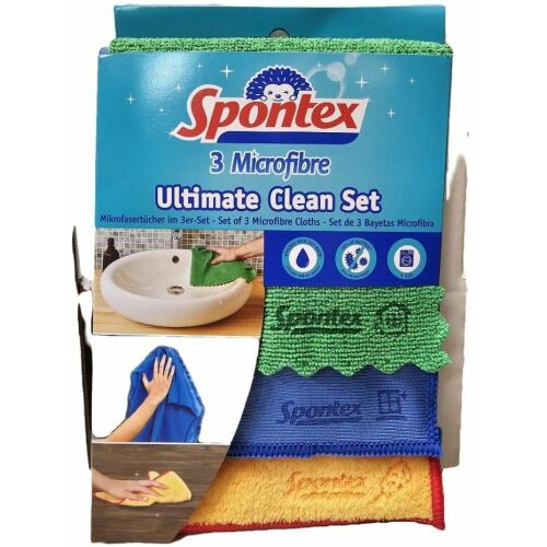 Spontex Mikroszálas Ultimate Clean 3 darabos kendőkészlet 145243485