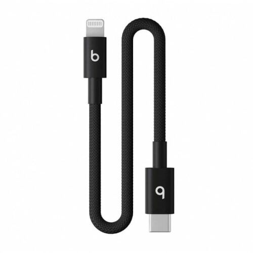 APPLE Beats USB-C – Lightning Szőtt Rövid Kábel 20cm – Villám Fekete 145243814