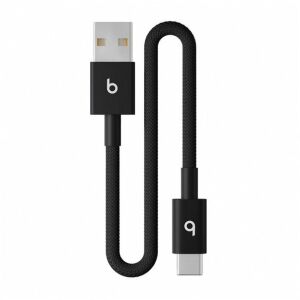 APPLE Beats USB-A-ról USB-C-re szőtt rövid kábel 20 cm - Bolt Black 145243832 - Adatkábel