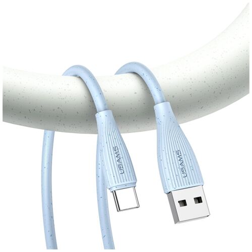 USAMS Green Series SJ714 18W 3A USB-A - USB-C kábel 1m fehér