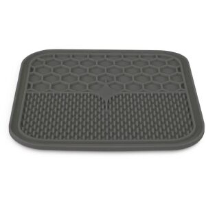 ZOLUX Szilikon nyalószőnyeg kutya és macska számára L Giant szürke 30x30 cm 145244352 - Evéslassító kisállat tál