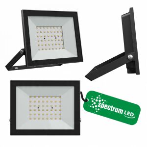 FLOODLIGHT LED 50W 230V NW IP65 FEKETE