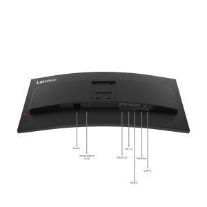 LENOVO ThinkVision T34WD-40 34 hüvelykes VA WLED UWQHD 300 cd/m² 4 ms HDMI DP USB-C 145244906 - Monitor