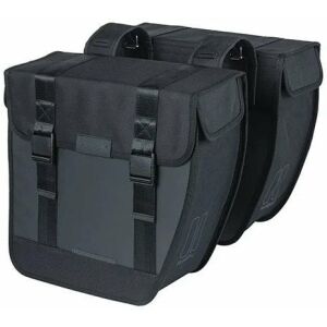BASIL TOUR XL WATERPROOF DOUBLE PANNIER BAG 35L városi táska, Universal Bridge System, vízálló fekete (ÚJ)