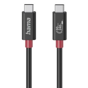 USB-C kábel, E-Marker, USB4 Gen4, 80 Gbit/s, 5 A, 240 W, 1,00 m 145245277 - Adatkábel