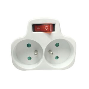 MicroConnect Be- és kikapcsoló kapcsoló EU-ból 2 Francia E típusú, Fehér 145245546 - Lámpa & Világítás