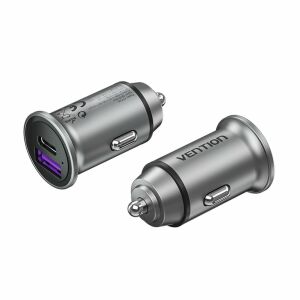 MOBILE CHARGER CAR 30W USB/2P GRAY FFFH0 VENTION 145246063 - Autós töltő