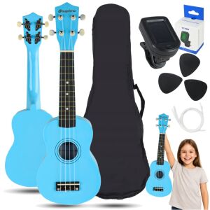 SUPRIMO UK21 SET LB szoprán ukulele 21"" kék