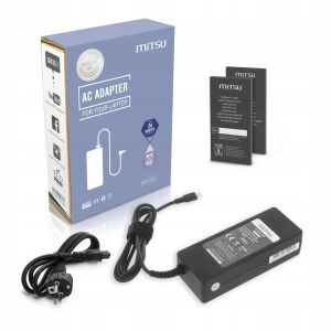 Mitsu 90W USB típus C USB-C tápegység (fekete) 145247183 - Laptop kiegészítő