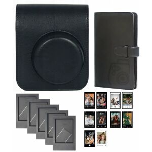 4w1 készlet Tok Album 96x Keret Matrica Fuji Fujifilm Instax Mini 41-hez / Fekete 145247219 - Fényképezőgép táska & tok