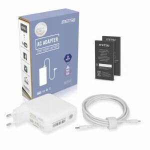 Mitsu 87W USB típusú C USB-C tápegység (fehér) 145247263 - Laptop kiegészítő