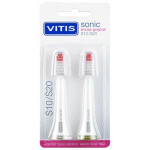 Vitis Sonic S10/S20 Gingival Fogkefe Fej Végdarab 2 Darab 145249375 - Fogkefe és szájzuhany pótfej