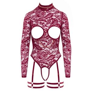 Fina Body Nyitott Választékú Melltartó Bordó M Méretű Csipke Design 145249410 - Női ruházat