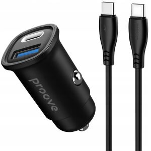 Autós gyújtós USB töltő + USB Type-C 30W + 2x USB-C kábel / CCFC30111202 / Flash 145249452 - Autós töltő