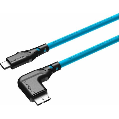Ednet USB kábel Mathorn MTC-231 2m 10Gbps USB C - MicroB 90° ArcticBlue fényképezőkábel 145249608