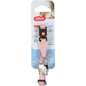 ZOLUX Macska nyakörv macska alakú medálnal CHATOUILLE rózsaszín