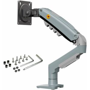 F80-XV Lake Blue Szilárd Ergonómiai Monitor Tartó 17"-30" 3D Beállítás VESA PIVOT 145249683 - Monitortartó és állvány