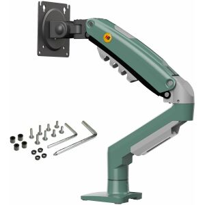 F80-XK Olajzöld Egységes Ergonómiai Monitor Tartó 17"-30" 3D Beállítás VESA PIVOT 145249854 - Monitortartó és állvány