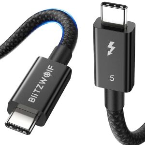 USB-C - USB-C kábel BlitzWolf BW-HDC8 240W, 0,5 m (fekete) 145250049 - Adatkábel