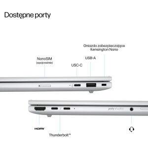HP EliteBook 8 G1i 16 Intel Core Ultra 7 255U 16 hüvelykes 32GB DDR5 1TB M.2 PCIe UMA W11P 3YW
