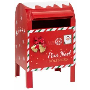 Fém levelezőláda Mikulásnak, 34 cm 145250130 - Szezonális dekoráció