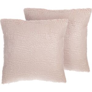 Shumee 2 db párna készlet 45 x 45 cm rózsaszín PEONY 145250344 - Díszpárna