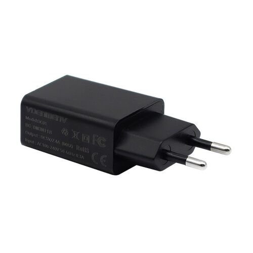Denmen Ładowarka sieciowa USB + kabel USB - Typ-C 2.4A 12W Czarny DC01TB 146477760 - Telefontöltő