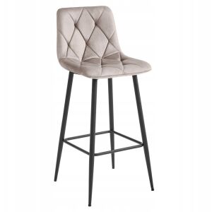 Hoker NADO - sötét bézs bársony / fekete lábak x 3