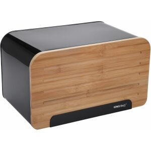 Chlebak KingHoff bambusowo-stalowy z deską do krojenia (KH-1071) 145250551 - Ételtárolás