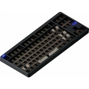 Nuphy - NuPhy Gem80 QMK/VIA vezeték nélküli egyéni mechanikus billentyűzet - Obsidian Black Nincs Nincs keycap 145250664 - Billentyűzet