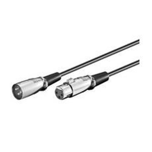 MicroConnect XLR csatlakozó kábel 20 méteres XLR 3-pin - XLR 3-pin M-F Külső átmérő: 6,0 mm, PVC 145251418