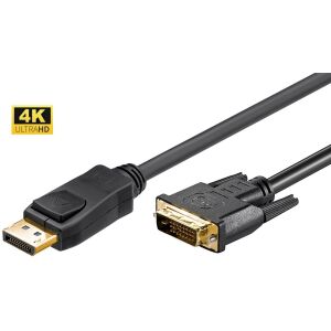MicroConnect DisplayPort - DVI-D kábel 2m fekete (DP-DVI-MM-200) 145251776 - DVI kábel