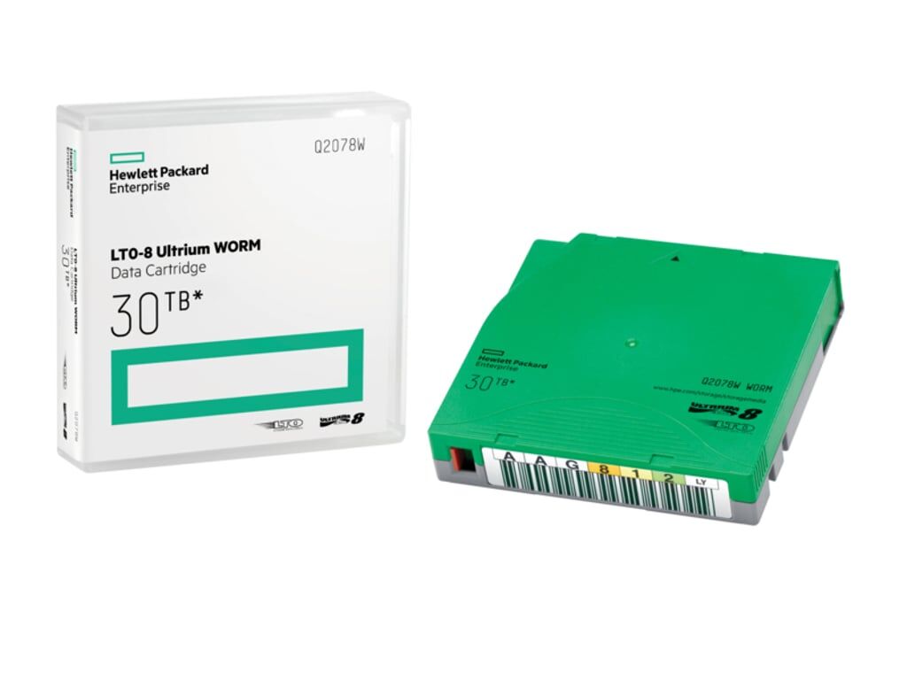 HPE LTO-8 Ultrium  12TB / 30TB WORM NO LABEL