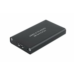 CoreParts mSATA USB3.0 ház SSD MSUB3302, HDD/SSD ház, mSATA, Hot-swap, USB csatlakozás, fekete 145251930 - Külső merevlemez ház