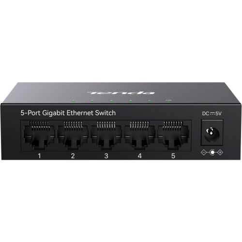 Tenda TEG1005D 5-Port Gigabit Ethernet Switch elölnézet - Hálózati switch