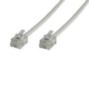 MicroConnect RJ12/RJ12 5m White 145252388 - Kábel