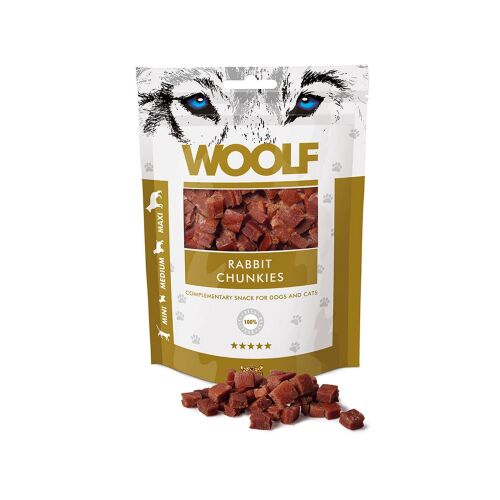 WOOLF Rabbit Chunkies csemege kutyának 100g 178032230 - Kutya jutalomfalat