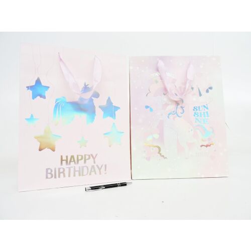 AST. AJÁNDÉK TASAK x 12 40x32x12 cm, egyszarvúak 145252455