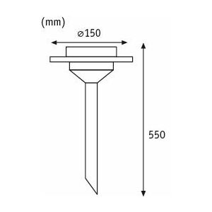 Paulmann Solar Ufo LED IP44 1x0,2W 145252514 - Dekoracja ogrodu