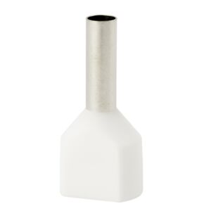 Szigetelt hüvelyvég HI 2x16,0/18-f fehér (100 db) Al/Cu 145252648 - Kábel érvéghüvely