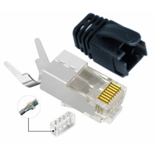 213064241 Lanview RJ45 STP mufa Cat6A/Cat7 pt 145252729 - Calculatoare si accesorii