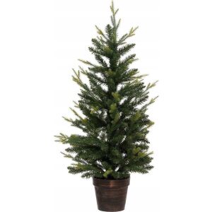 Fééric fények és karácsonyi mesterséges karácsonyfa cserépben, 100 cm 145252797 - Karácsony