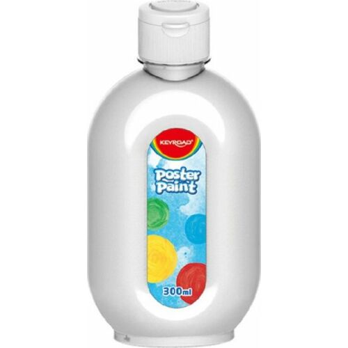 Keyroad Plakát festék üvegben fehér 300 ml 145252975